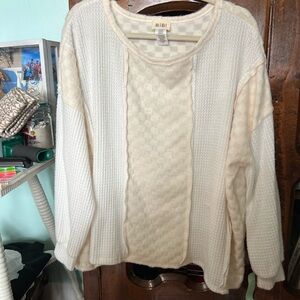 bibi Polyester rayon super soft BoHo pullover. Size medium
